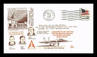 Dr Jim Stamps Us Space Shuttle Tile Testing F 15 Event Cover Edwards Afb