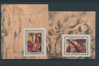 Lk48557 Ivory Coast Rubens Art Paintings Sheets Mnh
