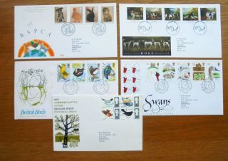 Job Lot 5 First Day Covers 1990 