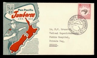 Dr Who 1959 Zealand Pan Pacific Boy Scouts Jamboree Fdc C121380