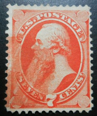 U.  S.  Stamp:scott 149,  7c,  Vermilion,  The National Banknote Co. ,  Issue Of 1870 - 71