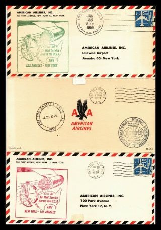 Dr Jim Stamps Us Am 4 Los Angeles First Flight Air Mail Monarch Cover York