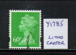 Sg Y1785 60p Machin - Litho Cartor - Fine