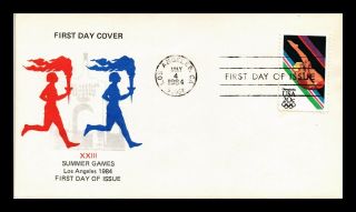 Dr Jim Stamps Us Summer Olympic Games Mens Diving First Day Cover Los Angeles