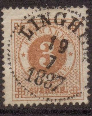 Sweden Sverige Postmark / Cancel " Linghem " 1887