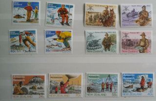 Zealand 1984 Antarctic Research & Military History & Ski Slope Scenery Mnh