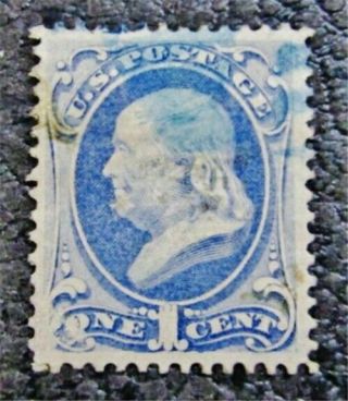 Nystamps Us Stamp 134 $235 Grill Blue Cancel