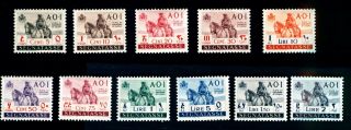 Italian East Africa Due Stamps 1942 Unissued Mlh