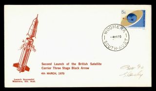 Dr Who 1970 Australia British Satellite Space Launch Black Arrow C119998