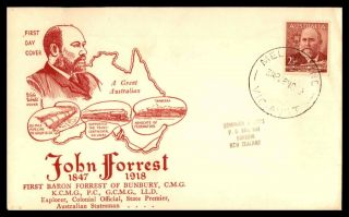 Mayfairstamps Australia 1948 John Forrest Wide World Unsealed First Day Cover Ww