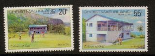 Christmas Island Sg120/1 1980 Golf Club Mnh
