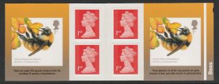 Gb 2015 Bees Booklet Sg Pm48 Pristine Post Office Fresh