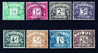 D27 - 34 1937 - 38 Postage Due Set Gu (651)