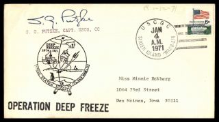Mayfairstamps Us 1971 Capt Putzke Autographed Operation Deep Freeze Uscgc State