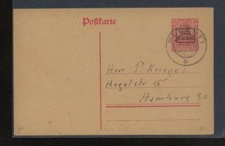 Romania Revalued Postal Card German Occupation Kl1001