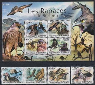 Z928.  Burundi - Mnh - Animals - Birds - Birds Of Prey - 2011