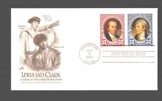 Us Fdc 14 May 2004 Artcraft Cachet Lewis & Clark Leaders Corps Of Discovery Wa