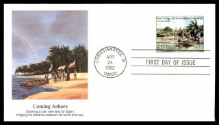 Mayfairstamps Us Fdc 1992 Coming Ashore Christopher Columbus Fleetwood Wwb_16465