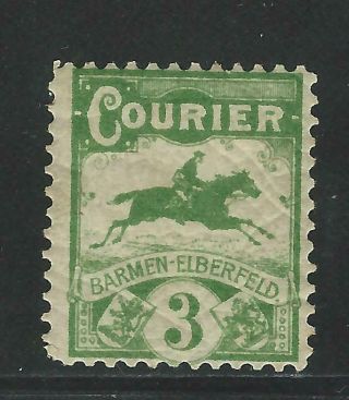 Germany - Barmen - Elberfeld " Courier " Stamp,  Nhm
