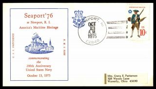 Mayfairstamps Us Fdc 1975 Newport 200th Anniversary Of The Navy Rhode Island Fir