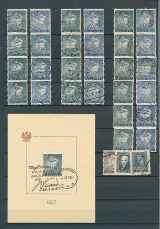 Poland 1936/37 M&u (appx 90 Stamps) (ac 1676