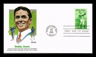 Dr Jim Stamps Us Bobby Jones Golf First Day Cover Pinehurst North Carolina