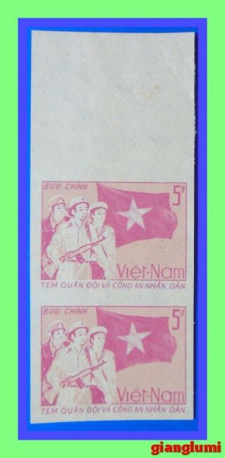 Vietnam Imperf Military Frank - Three Armed Forces Pair Mnh Ngai
