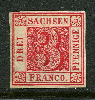 Gr Lot 10064 German State Sachsen 1850 Michel 1 3pf Reprint