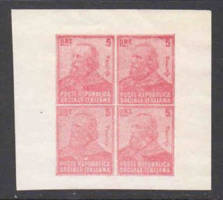 Italy Essay Block Of 4 5 No Gum As Issued Sound $$$$$$$