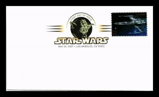 Us Cover Star Wars Film Fdc Pictorial Cancel Uncacheted