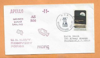 Apollo 11 As 506 Recovery Force Uss Goldsborough Jul 24,  1969 Space Cover