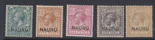 Nauru 1916 Part Set Mh