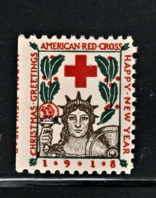 Hick Girl Stamp - Mnh.  U.  S.  Christmas Seal Stamp 1918 Issue Q1301