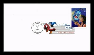 Dr Jim Stamps Us Aladdin Genie Art Of Disney Magic First Day Cover Orlando