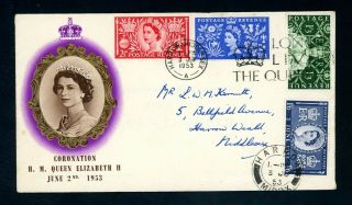 Gb 1953 Coronation First Day Cover (b912)
