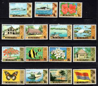 Kiribati - 1980 Definitives Set Of 15 Stamps To $5 Mnh (41l)