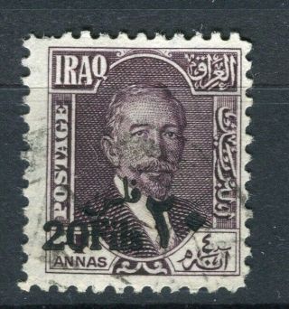 Iraq; 1932 Early King Faisal Surcharged Issue Fine 20fl.  Value