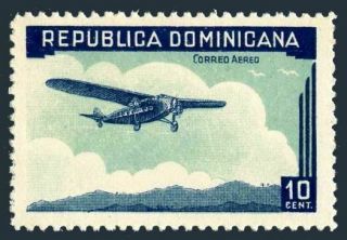 Dominican Rep C21,  Hinged.  Michel 306.  Air Post 1936.  Symbolic Of Flight.