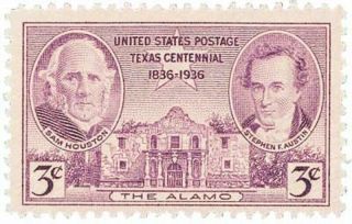 1936 Texas Centennial 3 Cents Us Postage Stamp Scott 776
