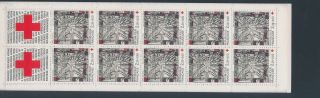 Xb69612 France 1986 Paintings Red Cross Booklet Xxl Mnh
