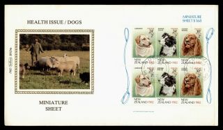 Dr Who 1982 Zealand Dogs Health S/s Fdc C134108