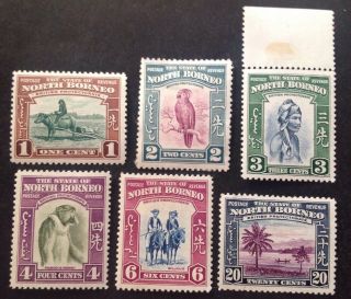 North Borneo 1939 6 X Stamps Hinged