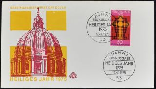 West Germany 1975,  Holy Year Fdc First Day Cover C50370