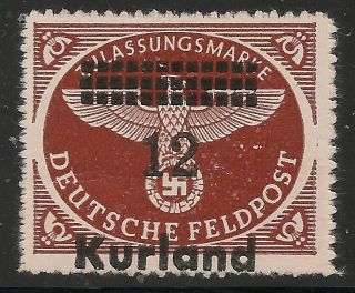 Kurland - German Occupation Michel Nr 4 Hinged