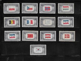 U S Stamp 909 - 921 Overrun Countries Set Of 13 Vf Mnh