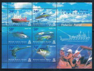 British Indian Ocean Territory 2004 Fisheries Patrol M.  S.  Sg 295 Mnh