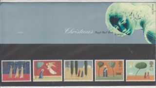 Gb 1996 Christmas Angels Presentation Pack 272 Sg 1950 - 1954 Stamp Set