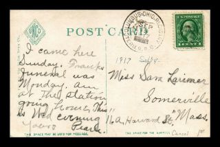 Dr Jim Stamps Us Railway Post Office Postcard Columbus Ohio 1917