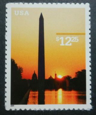 U.  S.  Stamps: Scott 3473,  $12.  25,  Washington Monument Issue Of 2001,  Ognh