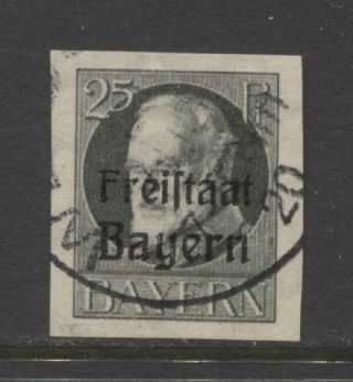 1919 German States Bavaria 25 Pfennig King Ludwig Iii With Op,  Signed